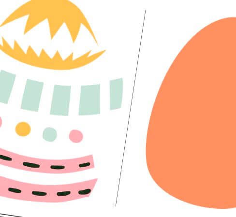 Recortable huevo Pascua
